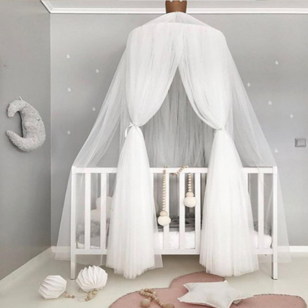 Baby Crib Bed Curtain Sweet Princess House Mosquito Net Girls Fashion Mix Color Tent European Style Toddler