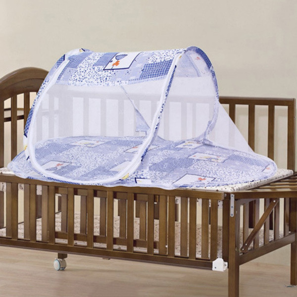 Wholesale- Newborn Portable Crib Netting Infant Baby Bed Crib Folding Mosquito Net Infant Cushion Mattress Baby Bed Nets