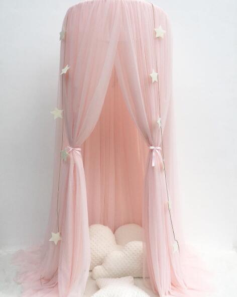 Children's bed canopy bed curtain round ceiling hanging mosquito net tent baby player Z-6