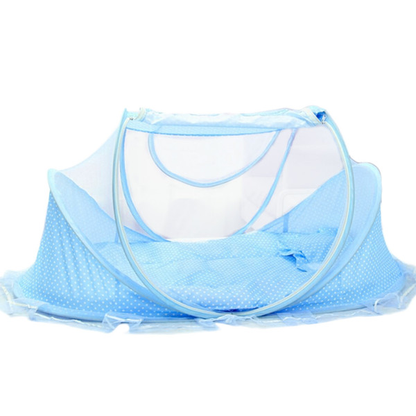 High quality 1 Set Baby Crib Sets Portable Folding Type Comfortable Infant Pad with Sealed Mosquito Net Baby