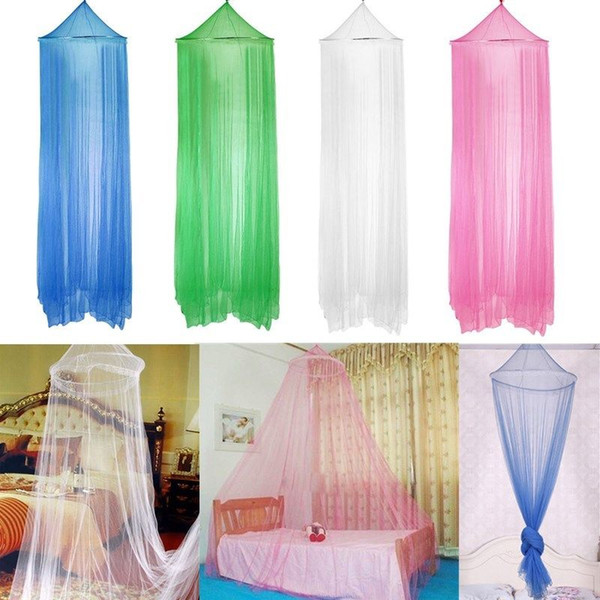 Elegant Round Lace Mosquito Net Insect Bed Canopy Netting Curtain Dome Mosquito Net Home Room 4colors FFA472 30PCS 187*59cm