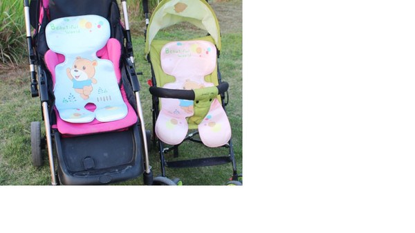 Summer children's stroller mat Washable breathable ice silk baby seat Printed baby stroller seat