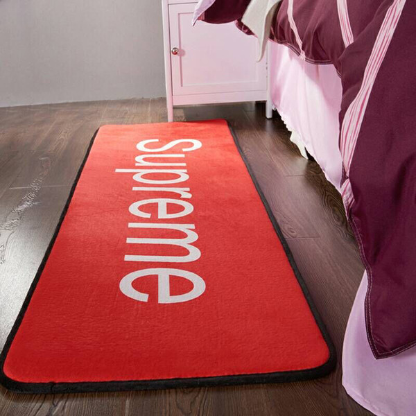 2019 fashion new striped letter multi-function mat carpet bedroom kitchen bathroom anti-slip crystal long carpet door mat