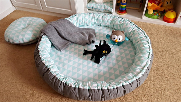 High Quality Newly US 0-5-Year-Old Super Round Baby Bionic Bed Multi-Function Play Cushion Bed Middle Bed