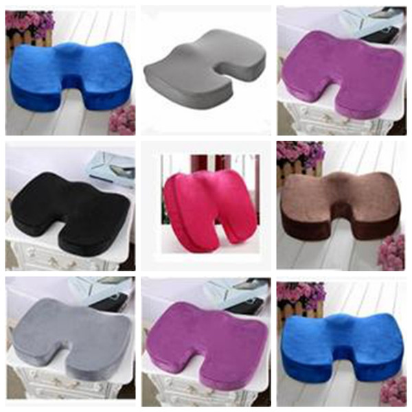 Travel Breathable Seat Cushion Coccyx Orthopedic Memory Foam U Seat Portable Massage Chair Cushion Pad Car Office Home decoration TLZYQ892