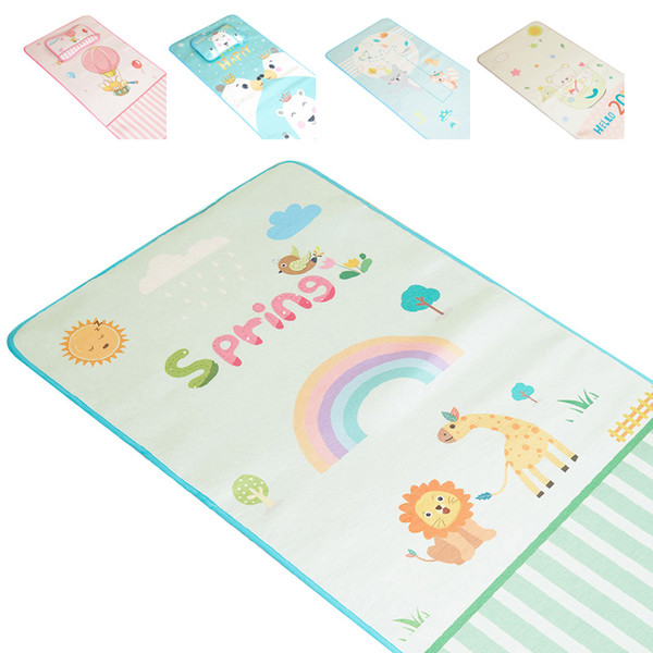 2Pcs Baby Girls Boys Cartoon Cotton Soft Cute Urine Pad Infant Diaper Waterproof Sheet Bedding Changing Cover Pad