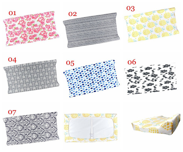 7colors choose free Infant Changing Pad Cover Girl or Boy Baby Changing Table Cover Baby Gift Changing Mat Baby Nursery 32