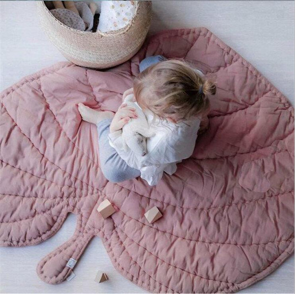 New Arrival Heart-shaped leaves Blanket Baby Play Rug Baby Game Mat Children Room Decoration Creeping Mat