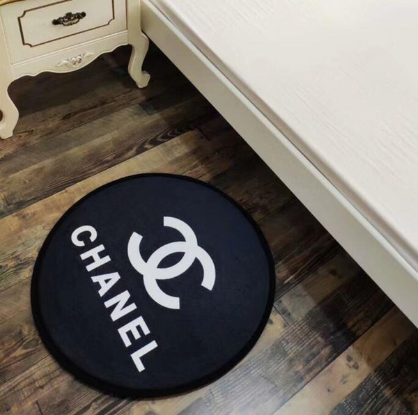 New arrivel letters round mat 60cm carpet living room bedroom door mat kitchen thick anti-skid bath mat