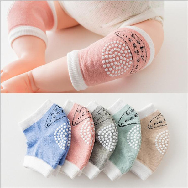 5 colors Toddlers terry kneepads 12*9cm baby anti-slip kneelet infants crawling safty protection props knitting kneepads mat TO751