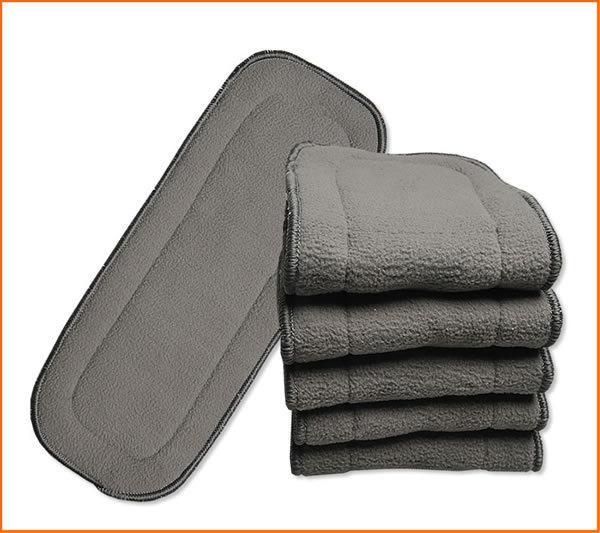 hot baby Diaper inserts 5 layers Bamboo Charcoal inserts Baby Changing Pads good quality