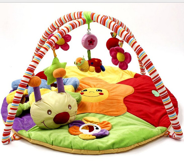 Baby play mat colourful game blanket with fitness rack crawling rugs educational toys activity carpet musical play gym mat