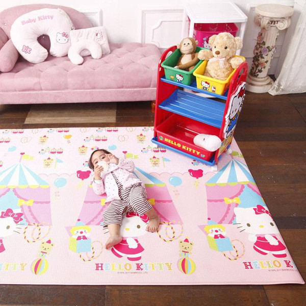 Hello Kitty environment-friendly tasteless Zhang Baobao crawling pad, child picnic pad, thickening overall climbing mat (warm time 180*200*1