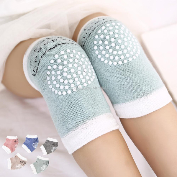 5 colors Toddlers kneepads baby anti-slip Knee pads infant crawling safty protection props knitting kneepads Mats C4433