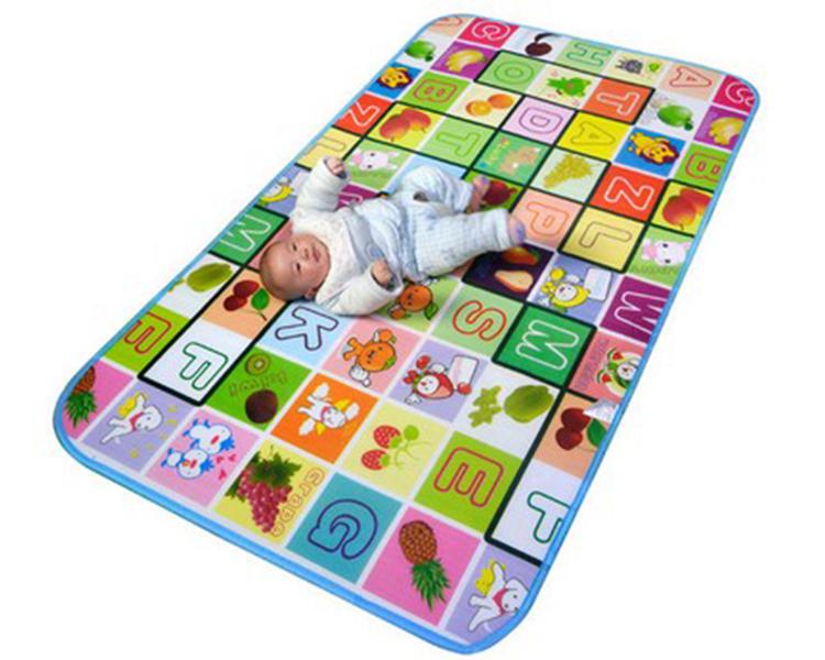 Baby Kids Children's Learning Math Two-sided Crawling Pad Beach Picnic Mat Outdoor Blanket Free shipping