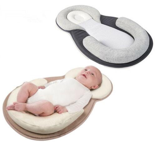 Portable Baby Pillow Sleep Cushion Pad Newborn Crib Nest Bed Mattress Breathable