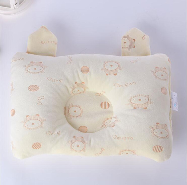 sponge memory pillow color cotton embroidery bear set pillow newborn defensive head cartoon pillow free shipping