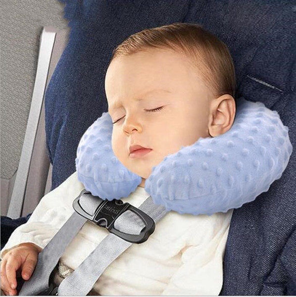 Kids Neck Pillow Baby Car Inflatable Pillows Infant Cartoon U Shape Pillows Travel Air-filled Pillow Stroller Pram Nap Pillow Unpick B3703