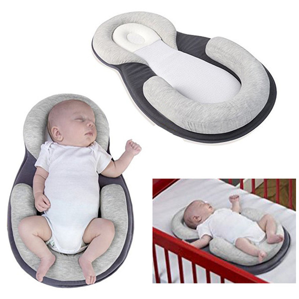 Portable Baby Crib Nursery Kids Travel Bassinet Bed Soft On Car Safety Infant Toddler Nursery Foldable Fixed pillow head B13