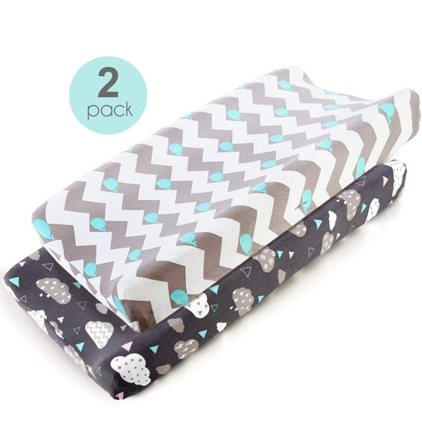 2PC Baby Changing mat Portable Newborn Baby Cartoon Print mattress travel pad Diaper Nursing Changing Pad Cover Nursing mat