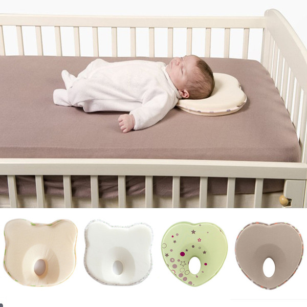 hot baby pillow infant shape toddler sleep positioner anti roll cushion flat head pillow protection of newborn almohadas bebe