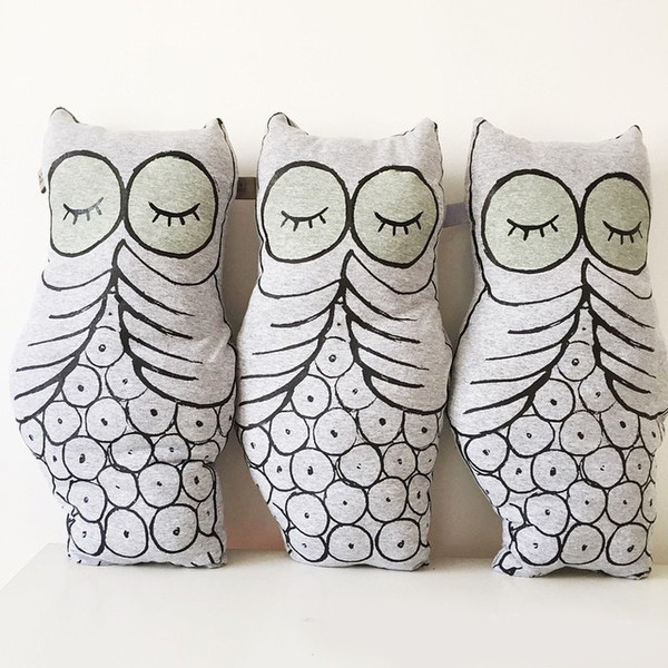 3pcs/lot Casper Glow playful owl doll baby appease the children's room decoration doll pillow 0817 sylvia 521833501002