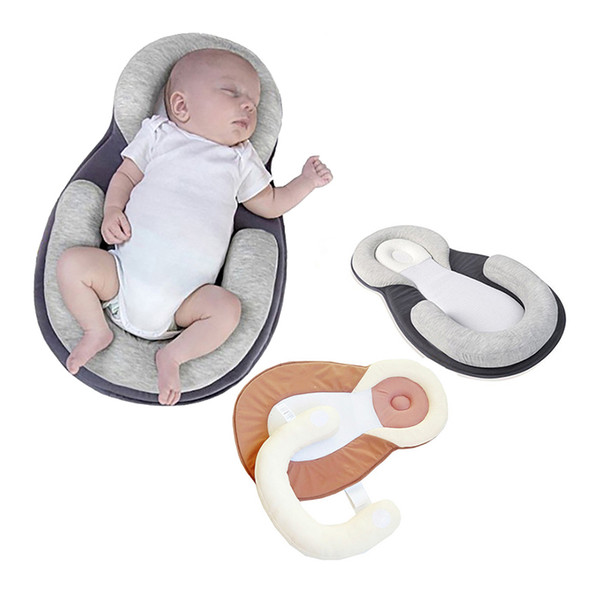 Baby Stereotypes Pillow Portable Baby Crib Travel Folding Baby Bed Infant Cradle Toddler Newborn Anti-rollover Mattress Pillow