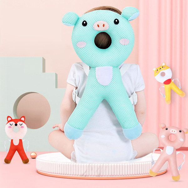 Baby Crash Pad Toddler Breathable Adjustable Head Shoulder Safety Shatter-resistant Pillow Head Protection Pad Hat Sofa Support