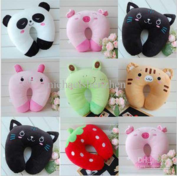 Embroidery Children neck support pillow toys - kids neck Guard rug infant pillows baby plush toy