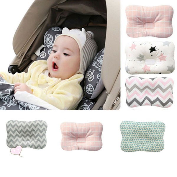 Cute Baby Girl Shaping Pillows Infant Toddler Pillow Flat Head Sleeping Support Cushion Prevent Soft Pillow