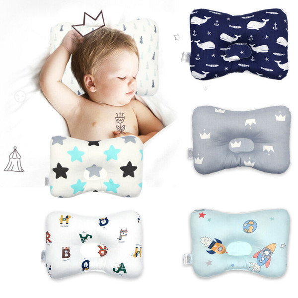 Baby Cot Pillow Newborn Infant Anti Flat Head Cushion for Crib Bed Neck-Support Sleeping Positione