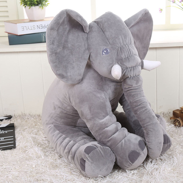 retail 2017 elephant pillow baby doll children sleep pillow birthday gift INS Lumbar Pillow Long Nose Elephant Doll Soft Plush 30cm