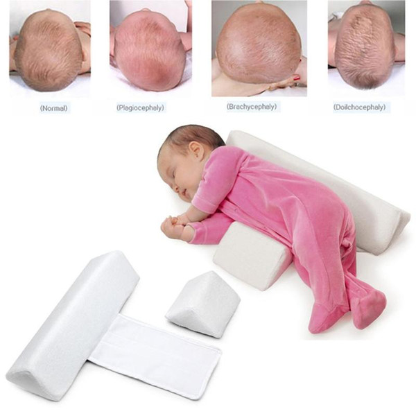 High quality pillow Newborn Baby Infant Sleep Positioner Prevent Flat Head Shape Anti Roll Pillow