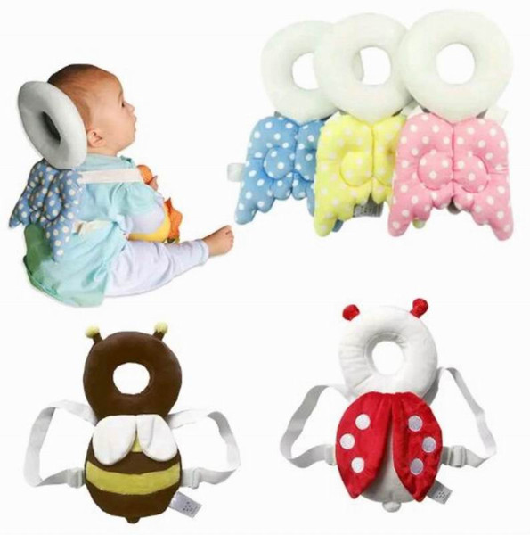 Retail Cute Baby Head Protection Pillow Toddler Head Protective Pad child Polka Dot Animals Neck Wings Nursing Safety HB001