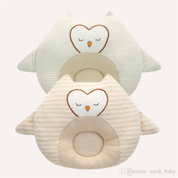 2018 New Baby Pillow Baby Pillow Embroidered Cartoon Newborn Concave Anti-head Cotton Groove Style Baby's Kids Pillows