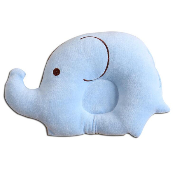 Free shipping Cute Elephant Infant Pillow Newborn Baby Pillow Soft for Head Prevent Excessive Head Torsion in Sleeping