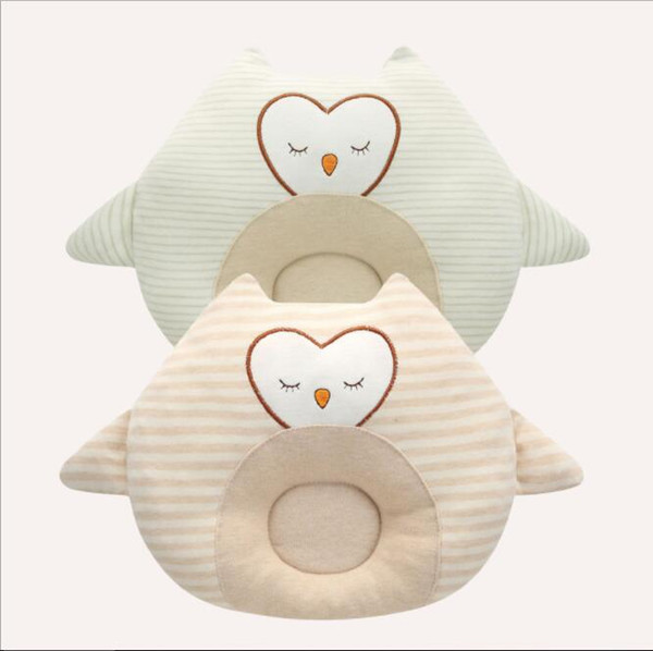 4 Style Newborn Baby pillow baby pillow embroidered cartoon newborn anti-head cotton groove new style Fashion Pillows V 001