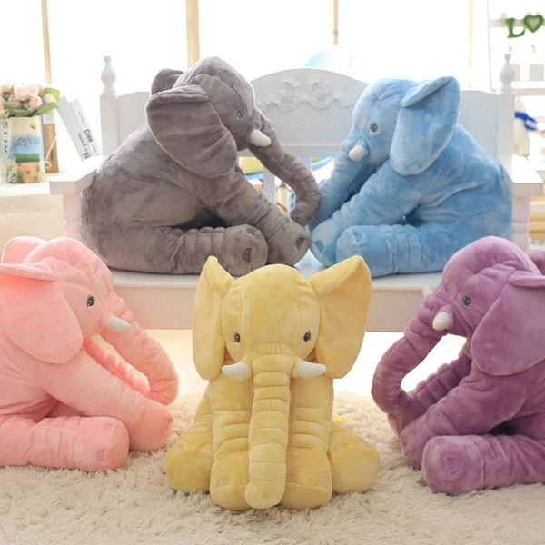 Creative Plush Toys Baby Adult Elephant Comfort Pillow A Cushion Undertakes Gift for Family Animal Infant Toys