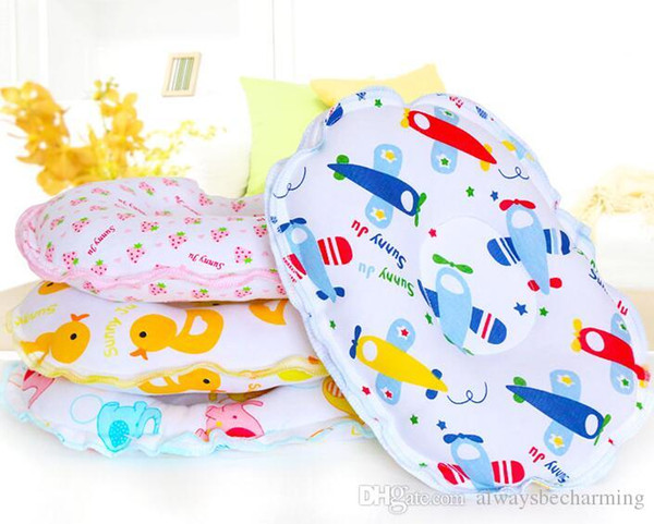 Free Shipping 1 Piece Comfortable Cotton Toddler Infant Pillow Lovely Bear Safe Cartoon Shaping Pillow Positioner Anti-rollover T7016