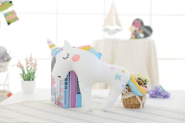 2018 Baby Unicorn Pillow doll toy animal horse shape cute office Hug gift pillow camera decoration