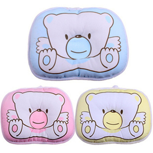 2016 Hot Sale 1 PCS Newborn Infant Soft Neck Support Print Bear Head Shape Baby Shaping Pillow