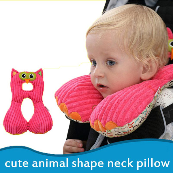 Cute Animal Shape Baby Pillow Neck Protection Pillow For 0-12Years old Kids Infant Toddler Safety Seat Pillow Travel Accessories