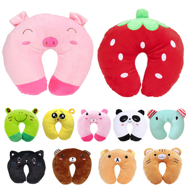 baby Baby Ligth Weight Comfortable Multi-Color Cartoon U Shaped Neck Travel Pillow Automatic Neck Support Head Rest Cushion