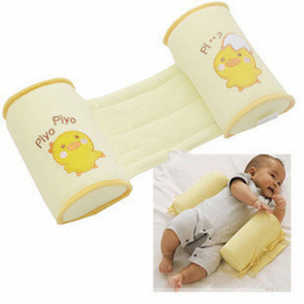 1PSC Baby Crib Infant Baby Toddler Safe 100% Cotton Anti Roll Pillow Sleep Flat Head Positioner