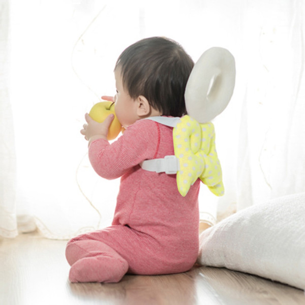 Baby Head protection pad Toddler headrest pillow baby neck Cute wings nursing drop resistance cushion bebe bedding backpack Mat