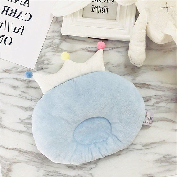 Super soft pillow newborn baby cushion infant crown shape pillow for 0-12 months