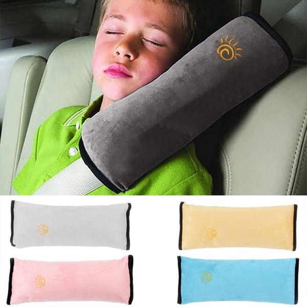 Baby Pillow Pad Car Auto Safety Seat Shoulder Belt Harness Protector Anti Roll Pad Sleep Pillow For Kids Toddler Pillow Cushion