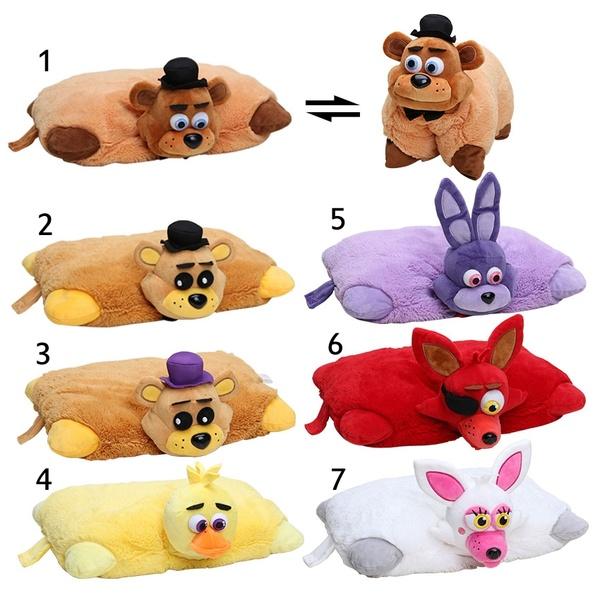 43cm*30cm Five Nights At Freddys plush Pillow fnaf Golden Freddy Fazbear Mangle chica bonnie foxy plush stuffed pillow doll toy