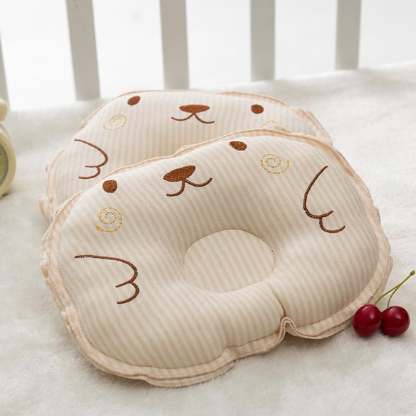 Infant Bear Pattern Pillow Newborn Baby Support Cushion Pad Prevent Flat Head Shaping Pillow Nursery Correct sleeping posture