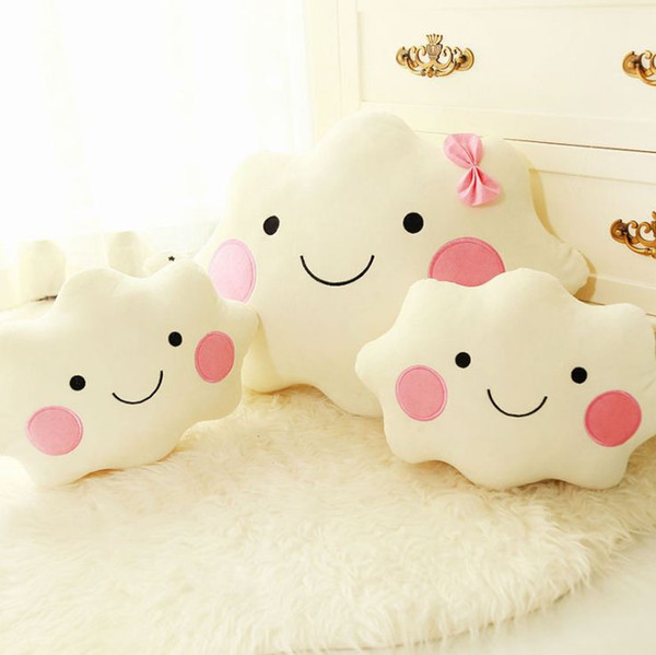 Hot Sell Cute Plush Toy Cloud Pillow Creative Color Cloud Car Home Cushion Birthday Gift Children Toys